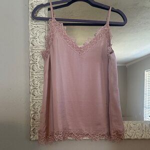 Entro Lace Trim Pink Camisole